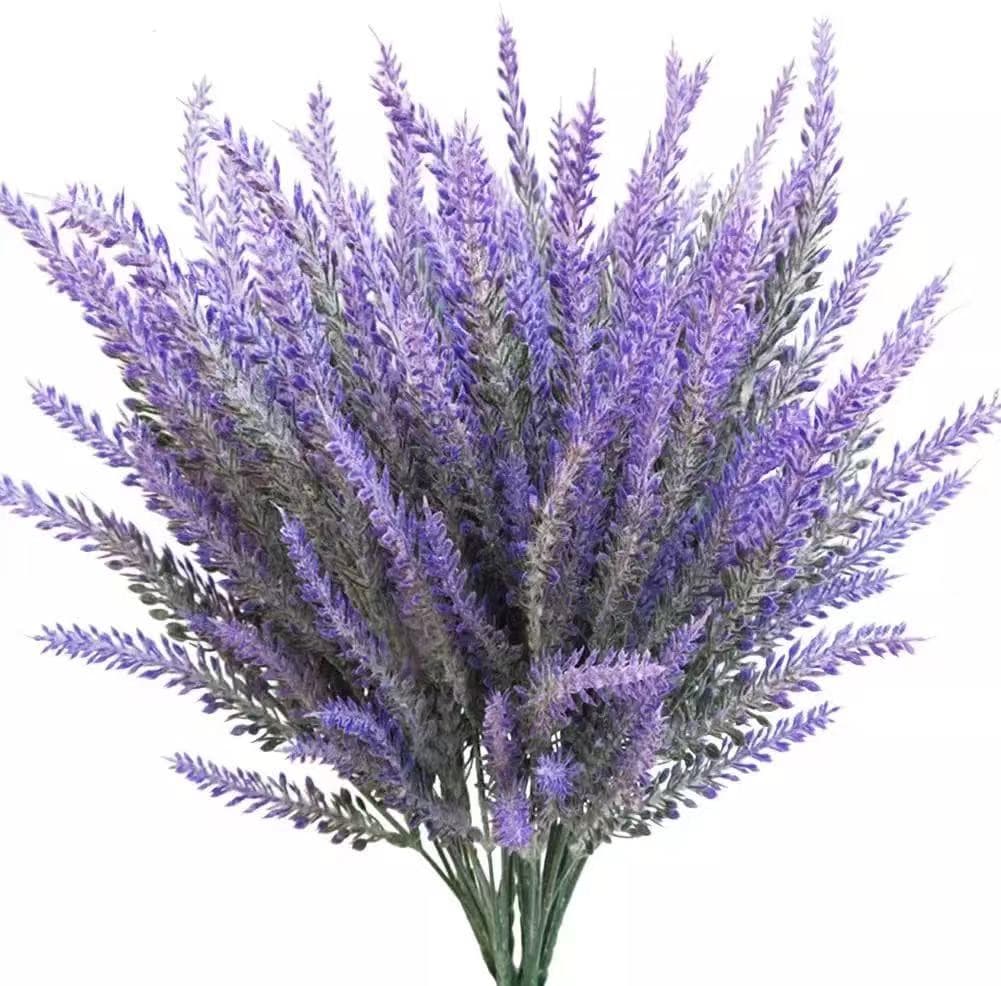Flocked Wheat Ears Lavender Rustic Style Flocked Artificial Flowers Artificial Flowers Wholesale