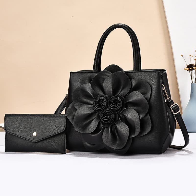 2026 New Fashion Versatile Handbag Retro Floral Trendy Ins Shoulder Crossbody Bag Large Capacity Mother-Daughter Bag