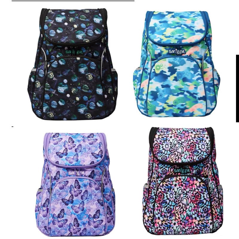 Clearance Sale Australia Smiggle Extra Large Flip-Top Backpack, High Capacity Backpack for Primary and Secondary School Students