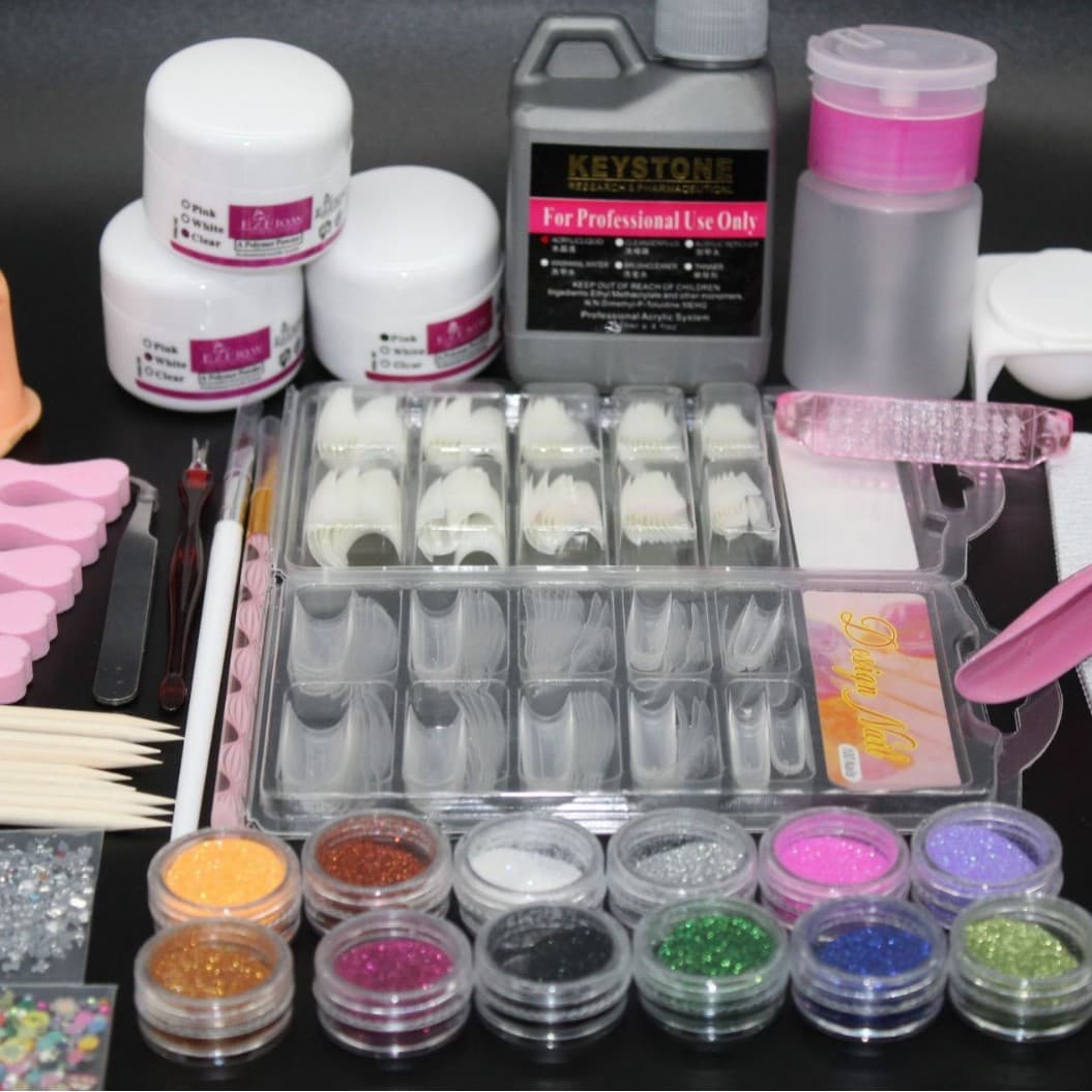 Nail Art Tool Set, AliExpress Nail Art Kit Full Set, African Nail Art Tool Set 12 Colors, Tax Excluded