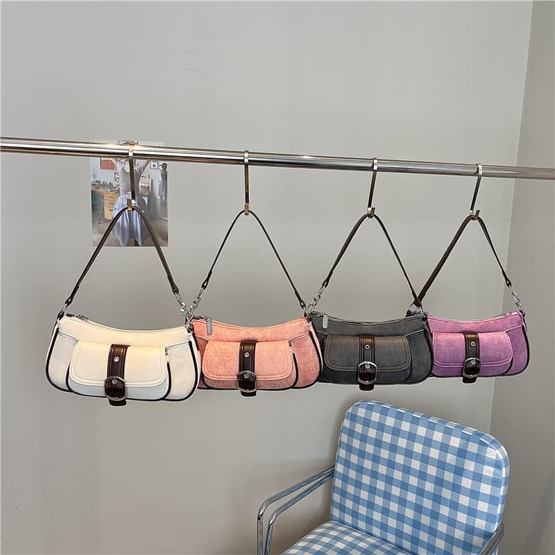 Retro Handbag for Women 2026 New Fashion Simple Shoulder Underarm Bag Niche Design Commuter Crossbody Bag for Women