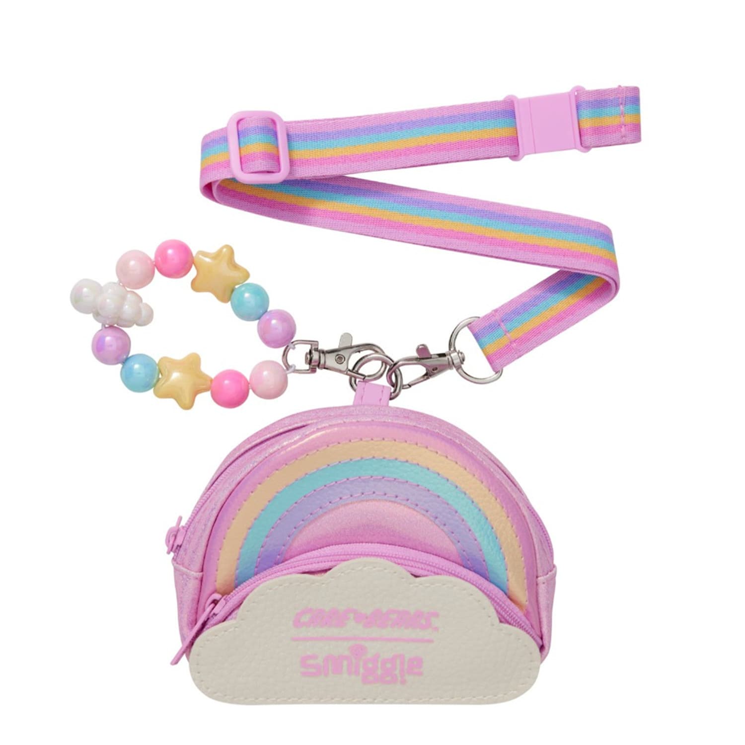 Australian Smiggle Wallet Kids Student Card Holder Lanyard Marvel Rainbow Racing Storage Bag Stitch Gift