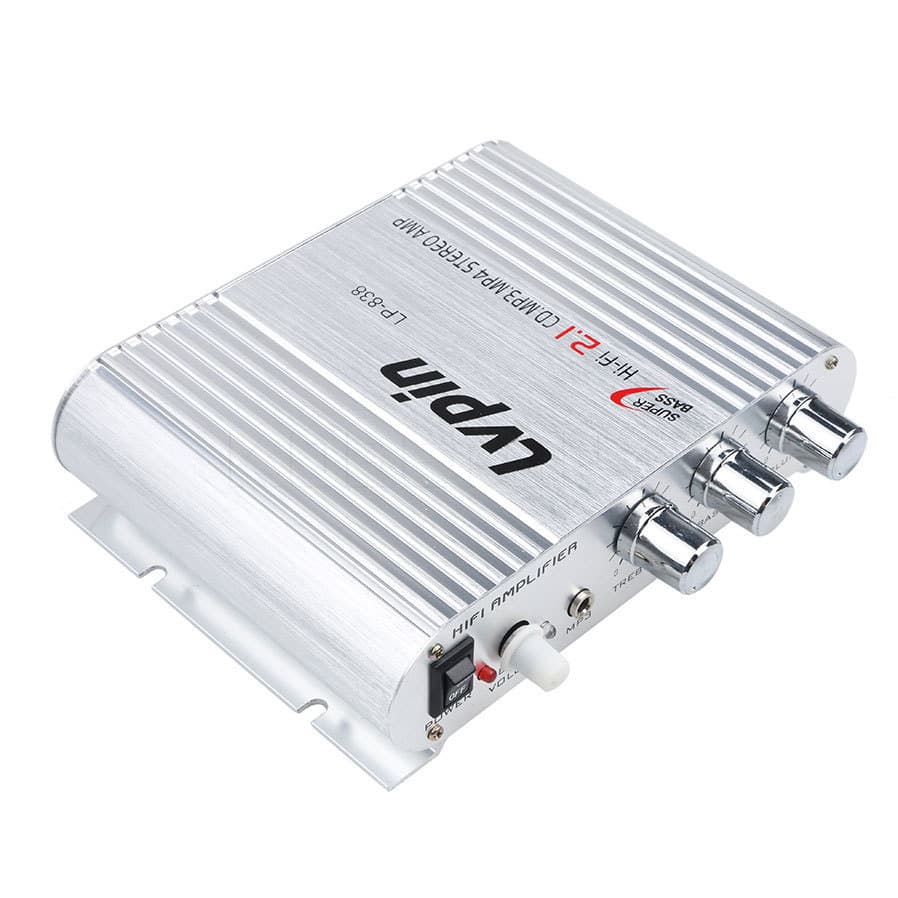 Cross-border Hot Item 2.1 Channel 12V Small Amplifier Lvpin Car High-Fidelity Audio Amplifier LP-838