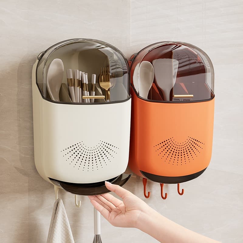 Chopstick Storage Box Kitchen Countertop Utensil Holder Organizer Rack Chopstick Container Drying Rack