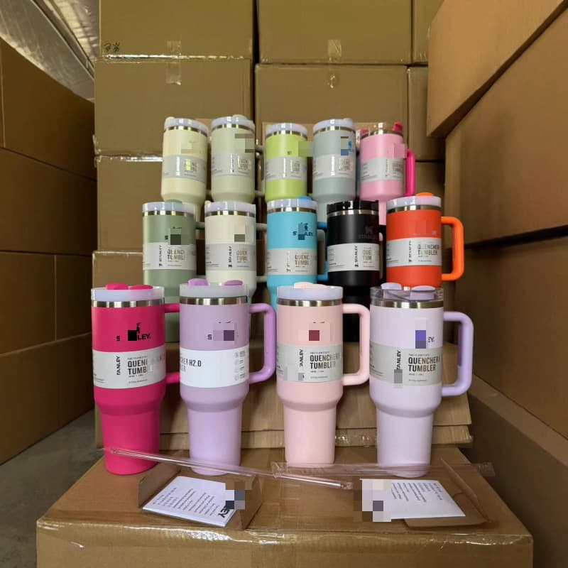 Cool cup cross-border spot Stanley thermal insulation oz stainless steel 40oz Amazon 40 handle car