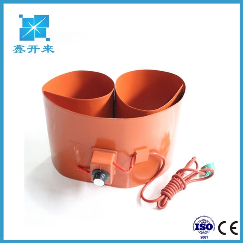 Manufacturer produces and wholesales oil drum heating belts with spring buckles and silicone.