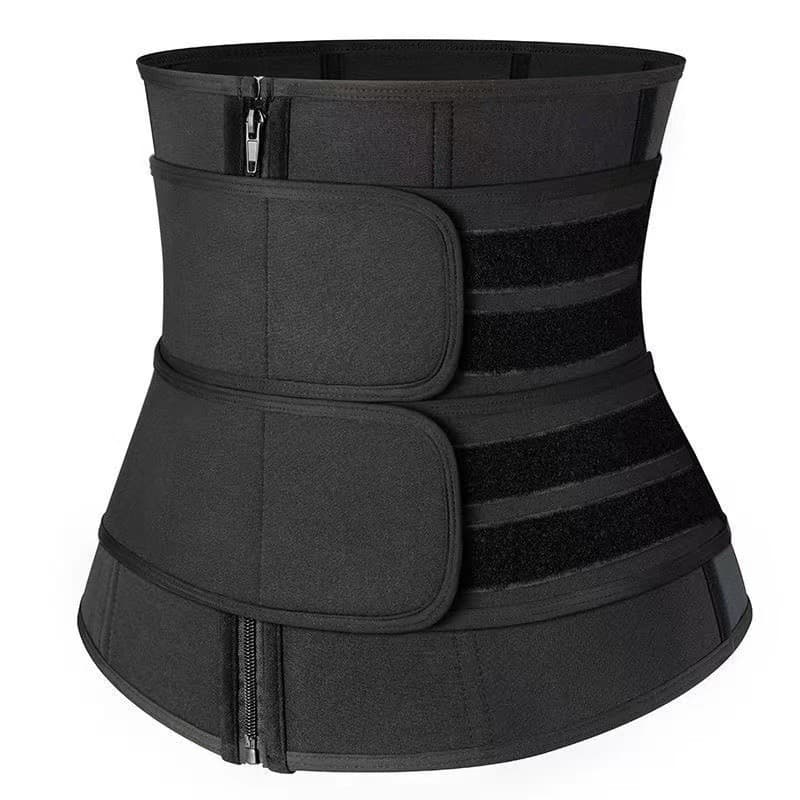 Men's and women's sweat-inducing fat-burning double waist belt, postpartum recovery waist tie, shapewear, abdominal binder, waist trainer