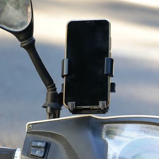 Custom Motorcycle Phone Mount Holder for Delivery Electric Bike Riding Car Anti-vibration Navigation Phone Stand