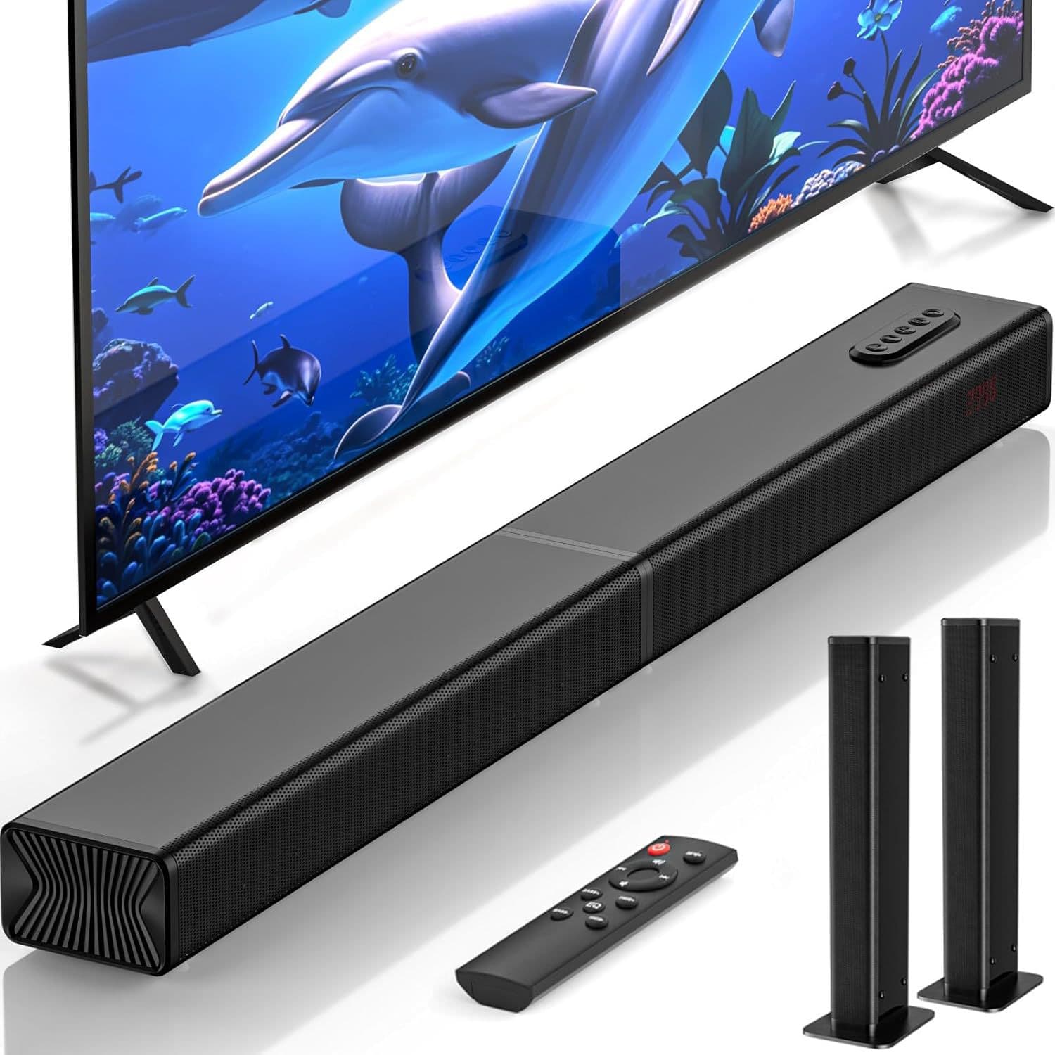 New cross-border detachable soundbar TV speaker home theater living room Bluetooth wall-mounted speaker projector