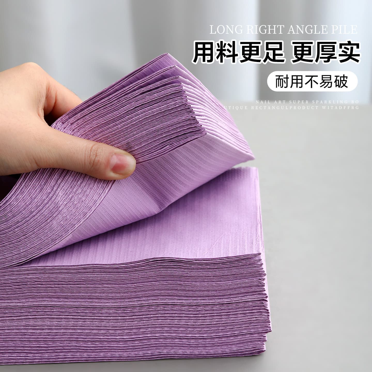 Disposable nail art table mats, waterproof and dustproof, double-sided, for nail polish removal, filing, and cleaning; nail tool mats.