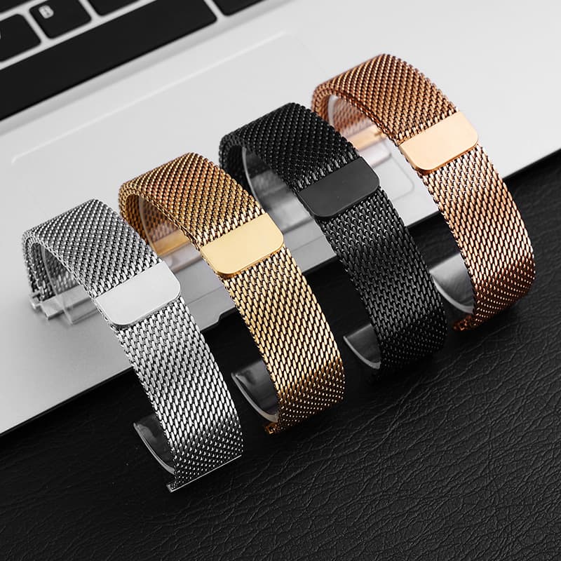 Milanese Loop Watch Band for Huawei GT6 New Model, 08 Wire Thick Mesh, Samsung Galaxy Magnetic Strap