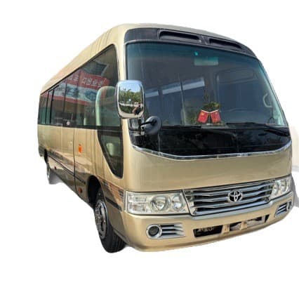 Cross-border Electric Door Minibus Coaster Coach Regular Export Medium Bus 19-23 Seater Toyota Vehicle
