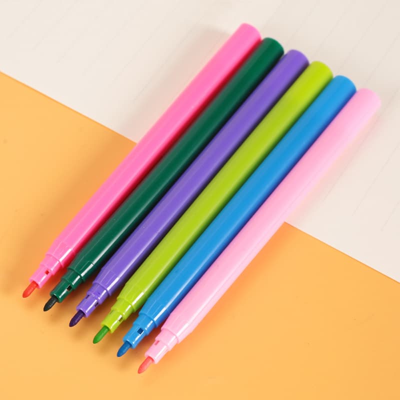 Custom Direct-Liquid Colorful Watercolor Pens for Students, Children's Drawing and Calligraphy, Eco-Friendly Soft-Tip Pens