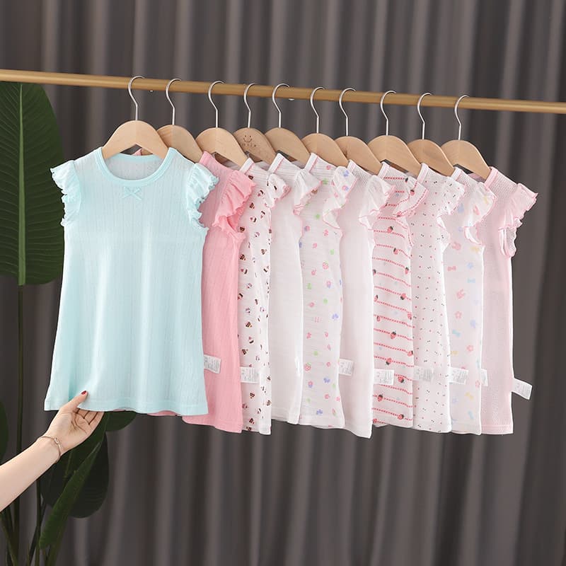 Spring/Summer Girls' Breathable, Moisture-Wicking, Skin-Friendly Sleep Dress & Sleep Sack for Air-Conditioned Rooms to Prevent Colds