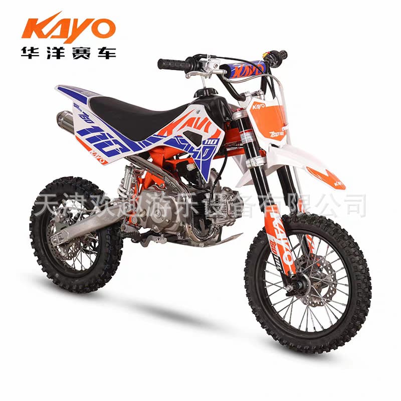Kayo Huayang Tsd110 Mountain Competitive Off-Road Motorcycle for Adults and Children, Mini Small-Sized Mid-High-End Competition Motorcycle