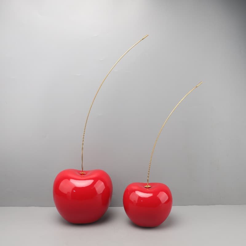 Luxury Resin Apple Decorative Artifacts Nordic Style Living Room Entrance TV Cabinet Soft Decoration Light Luxury Home Decor