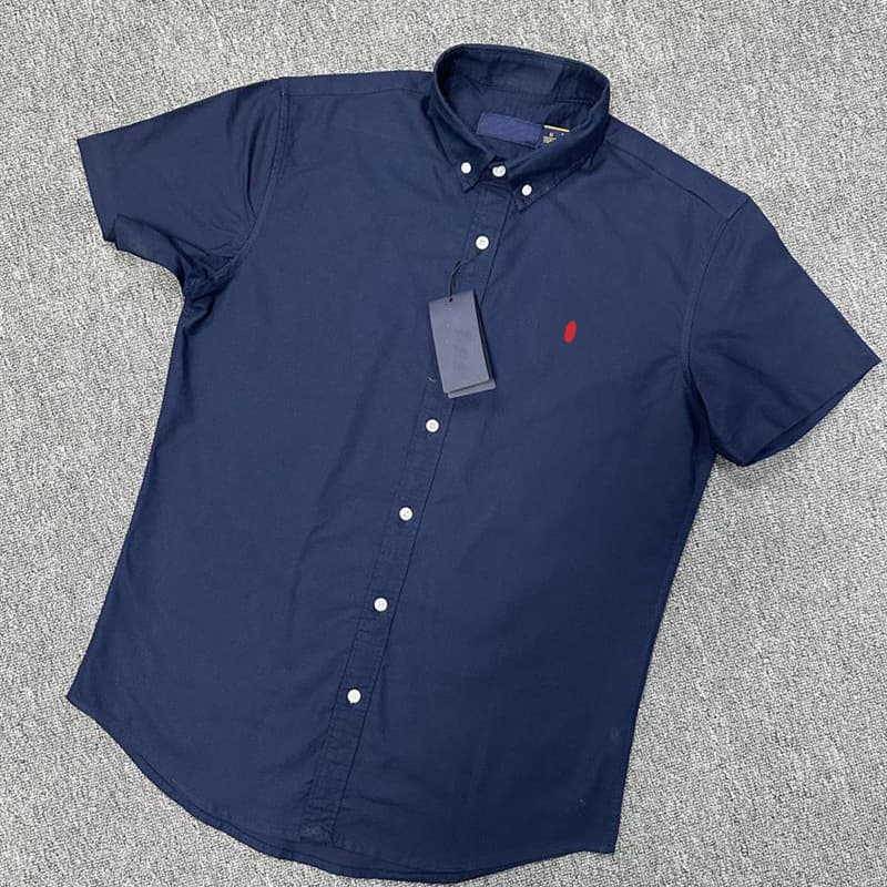 Men's Short-Sleeve Summer Shirt, White, Loose Fit, Plus Size Casual, Non-Iron Cotton Oxford Short-Sleeve