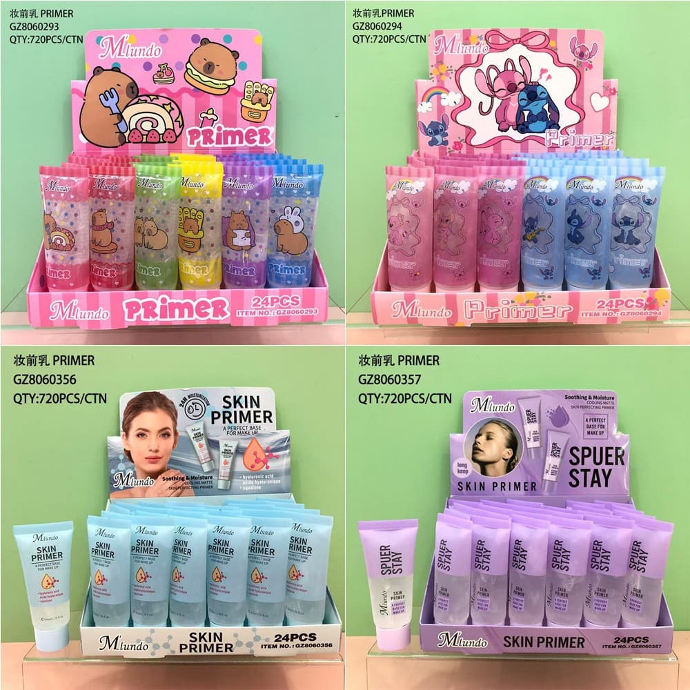 Cross-border Mlundo Mido Makeup Primer PRIMER Moisturizing Fragrance Hydrating Cream Color Base Pre-makeup Cosmetics