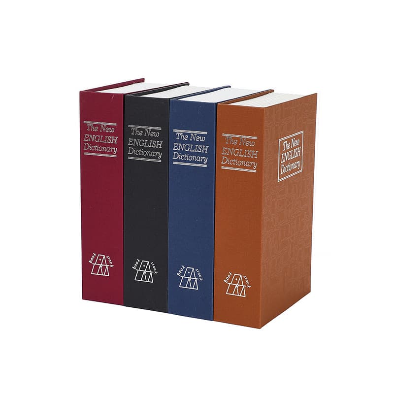 Simulation Book Money Box Medium Size Key Type Four Colors Dictionary Style Customizable Cover