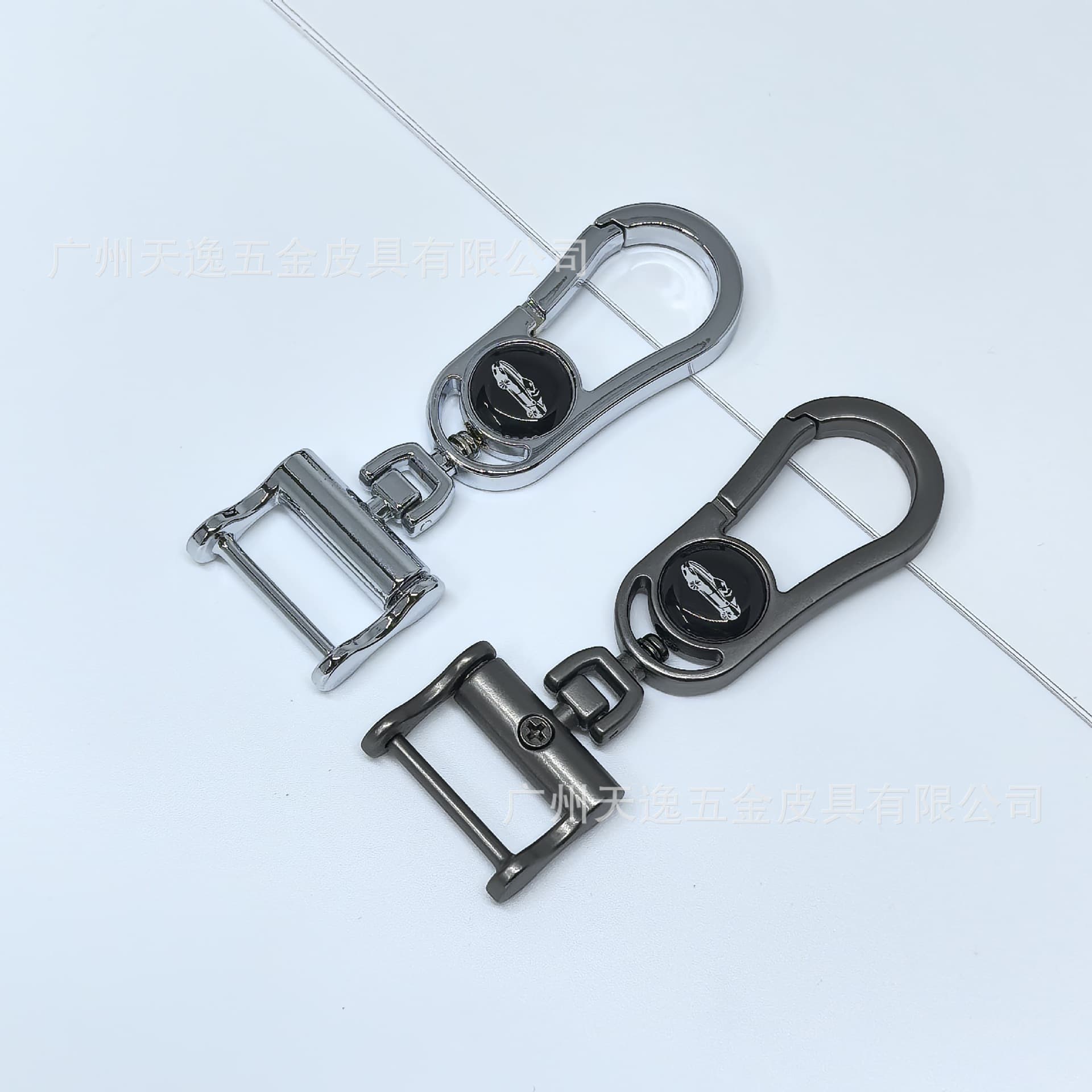 Factory Wholesale Zinc Alloy Car Keychain Metal Gourd Keychain Audi Mercedes BMW Men's Waist Clip High-End