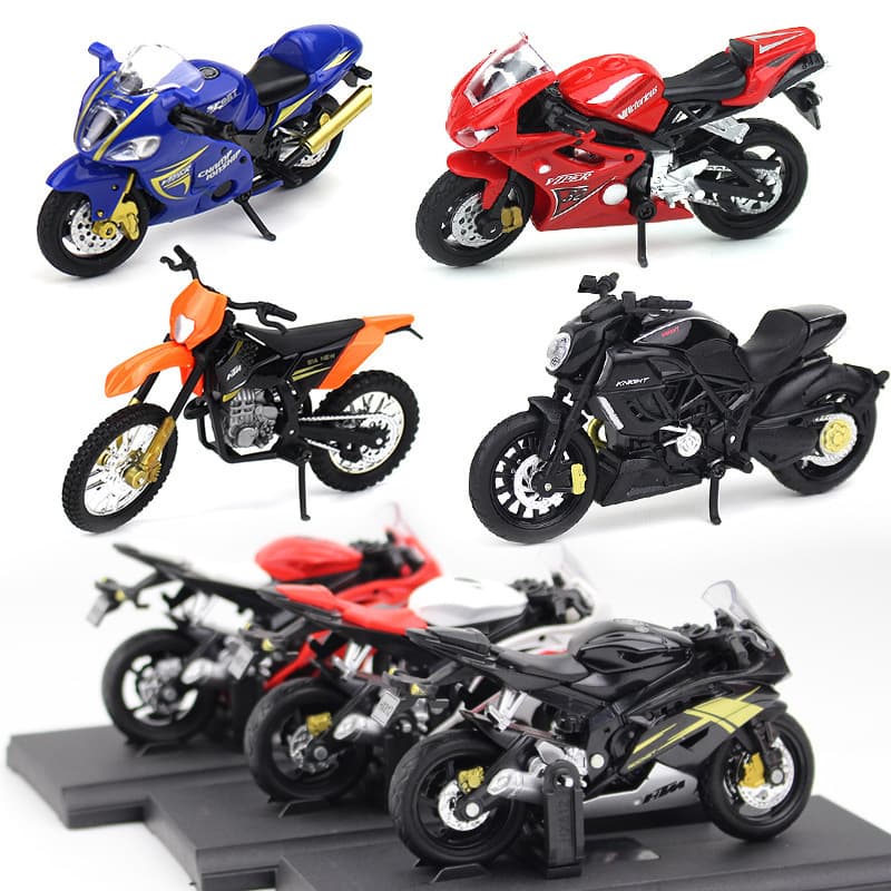 Clearance Motorcycle Model Cake Decoration Alloy Motorcycle Creative Decoration Women's Motorcycle Model Toy Car