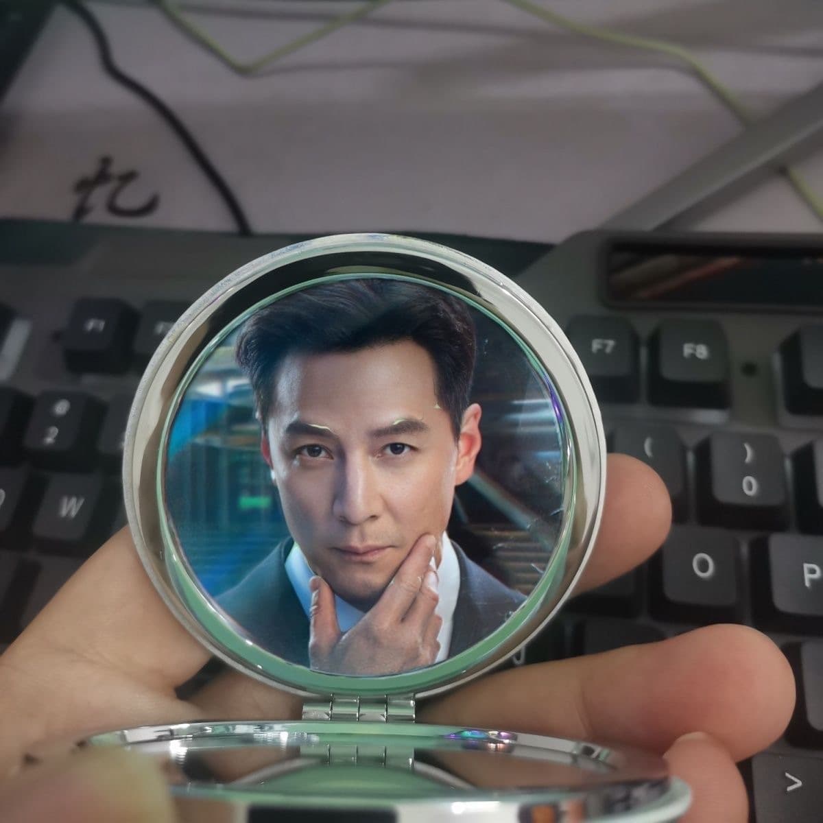 Delta Action Merchandise Daniel Wu's Mirror Double-Sided Folding Round Mirror Delta Player Collectible Hot Item