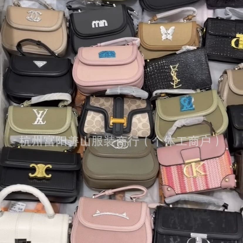 New Women's Bags Original Packaging Mixed Styles Wholesale Ladies Shoulder Crossbody Handbags Foreign Trade Cross-Border Source Bulk