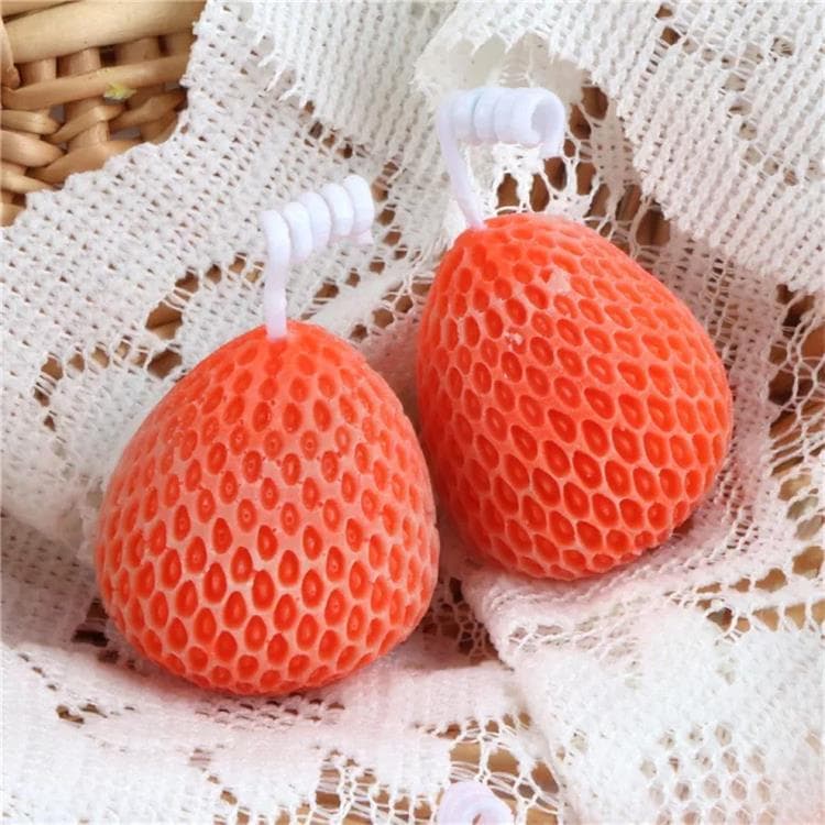 Sanxin Strawberry Candle Silicone Mold Handmade Fruit Series Wax Candy Bottle Mold Lucchu Mold Aromatherapy