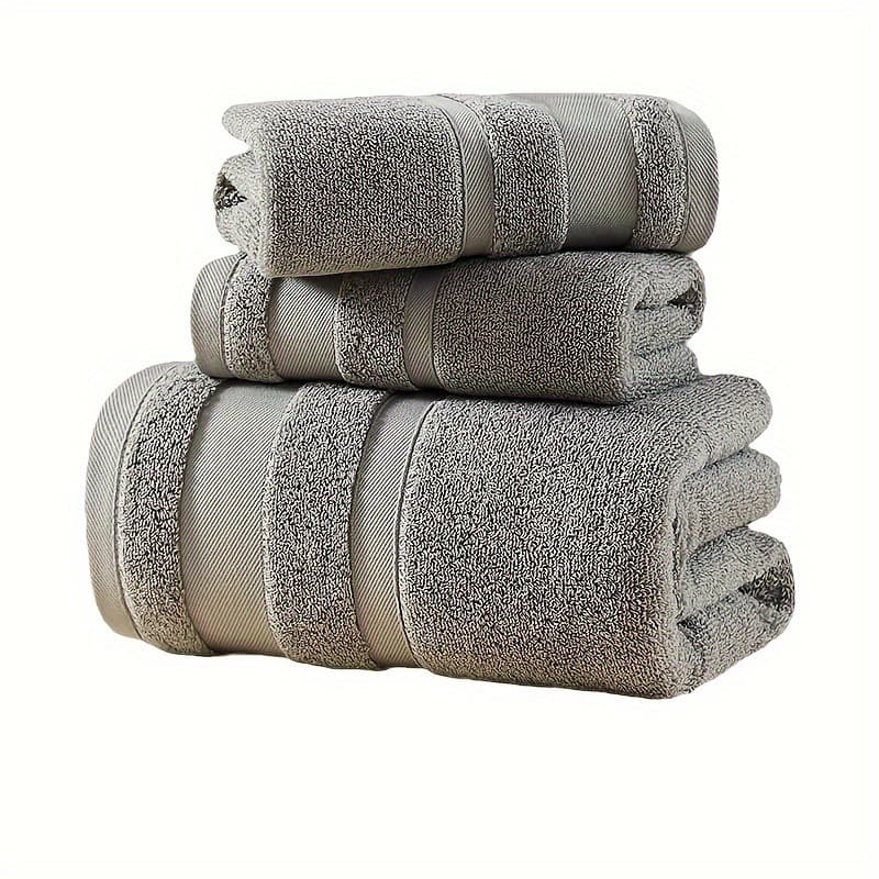 2025 New Cross-border Drop Shipping Luxury 6/Solid Color Towel Set Pure Cotton Soft Towel Set