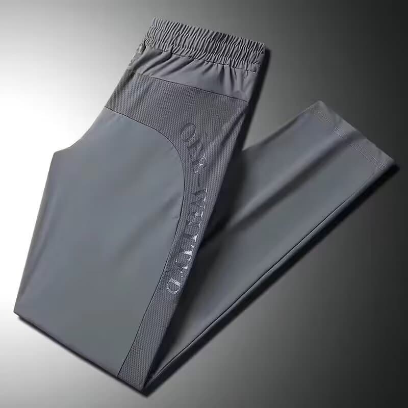 Direct from Manufacturer Quick-Dry Pants Summer Ice Silk Breathable Athletic Pants Stretch Men's Pants Trendy Loose-Fit Athletic Long Pants