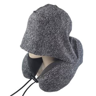 Amazon U-Shaped Pillow Memory Foam Hooded Travel Pillow Neck Protection Pillow with Hood Airplane Pillow Nap U-Shaped Pillow