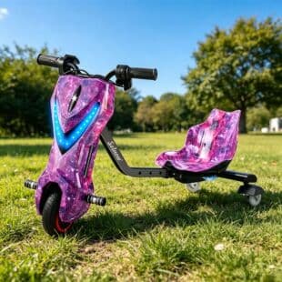 Cross-border wholesale electric children's three-wheeled kart drift car cool skateboard cartoon electric kart