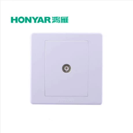 Hongyan Switch Socket X3 Meiyi 1-Gang 5-Outlet Computer TV Telephone Air Conditioner 3-Pole with Switch Air Conditioner Socket