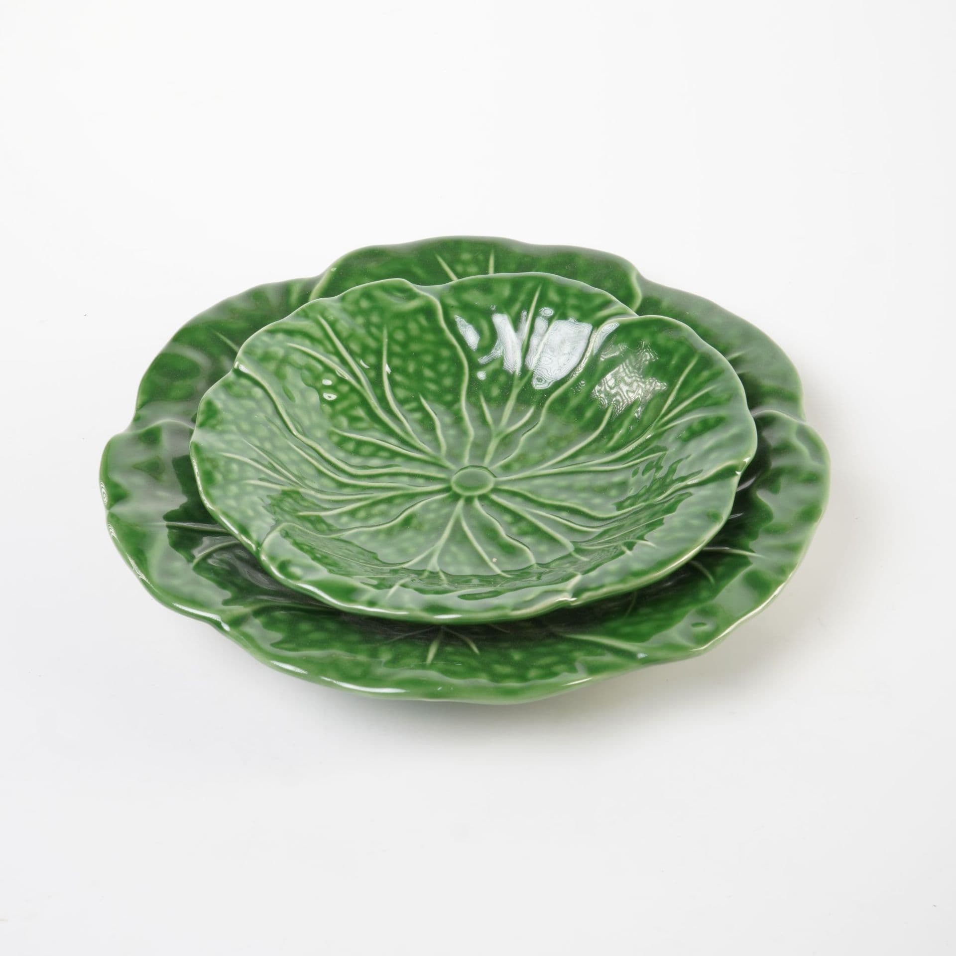 Home Use Vegetable Plate, Ceramic Plate, Creative Cabbage Relief Dinnerware, Flower-Shaped Western Plate, Dessert Plate, Restaurant Light Luxury Deep Plate
