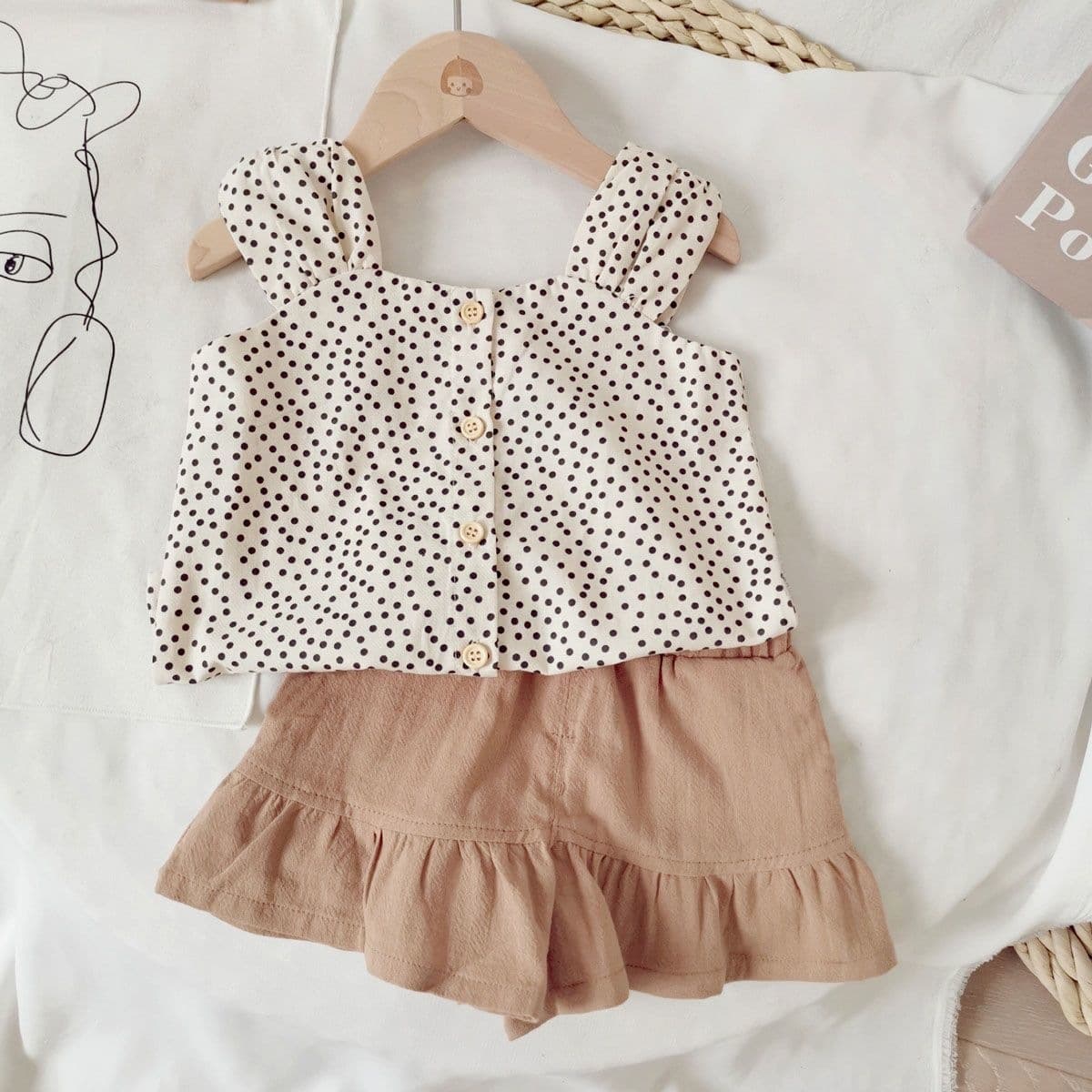 1-5 years old girls short-sleeved summer clothes baby summer style suit 2026 new fashionable two-piece baby clothes