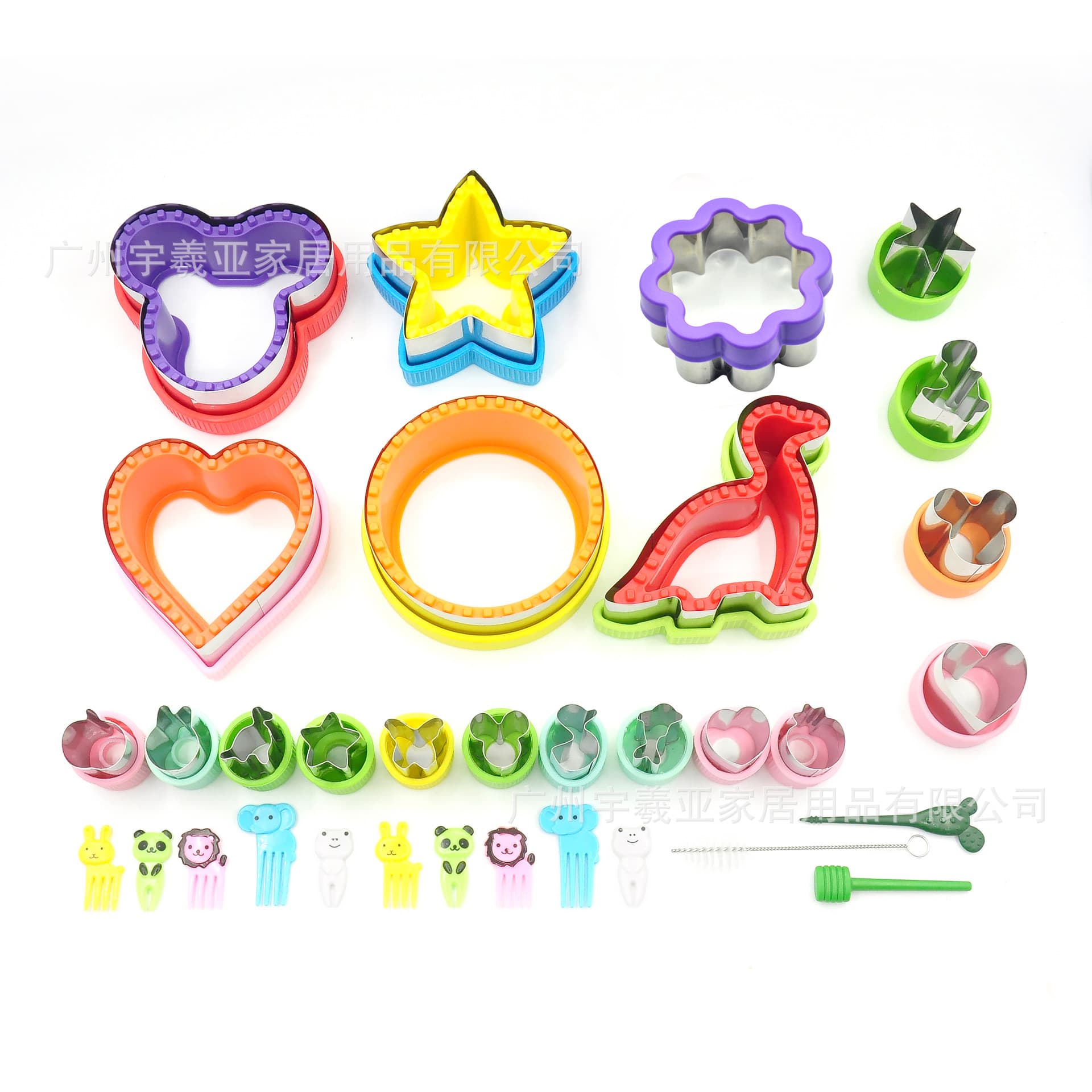 Sandwich Cutter Set - Heart/Mickey/Flower Sandwich Mold, Cookie Cutter, Fruit & Vegetable Cutter