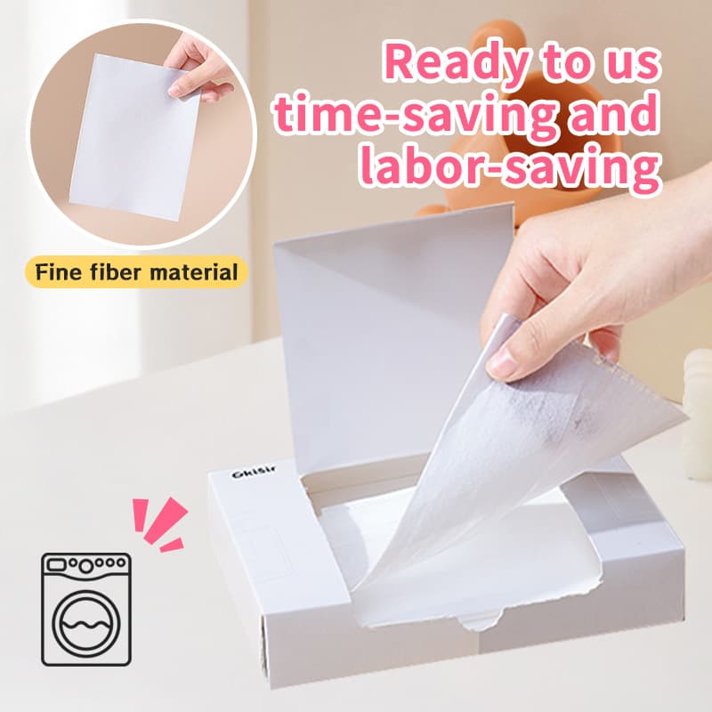 Laundry Care Softener Sheets, Deodorizing Anti-Static Scented Sheets, Fresh Deodorizing Dryer Scent Blocks