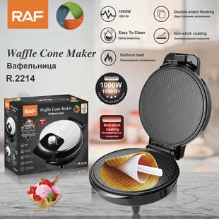RAF European and American Standard Multi-Function Pizzelle Maker Crepe Maker Electric Griddle Breakfast Machine Toaster