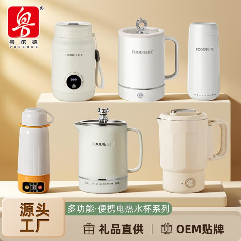 Factory Direct Supply Outdoor Carrying Smart Heating Kettle Heat Preservation Portable Small Electric Heating Cup Gift