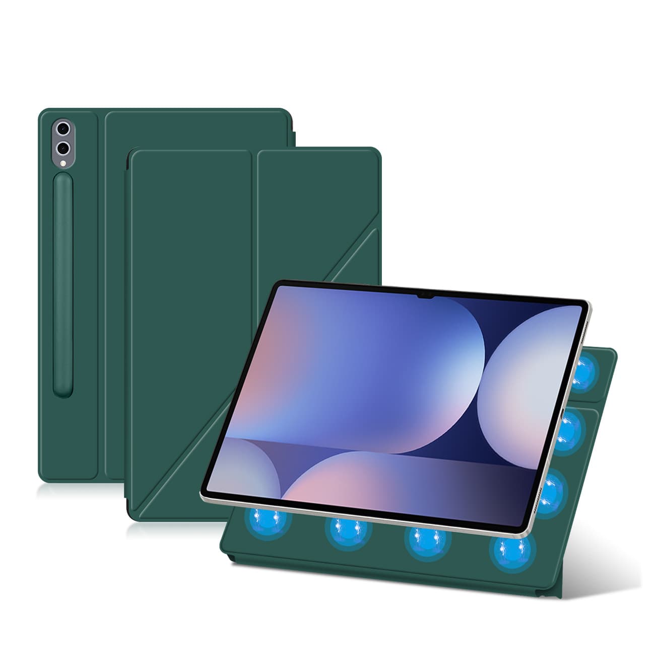 Compatible with Samsung Galaxy Tab S10 Ultra 14.6-inch Tablet Case, Magnetic Dual-Flip Cover for S9 Ultra