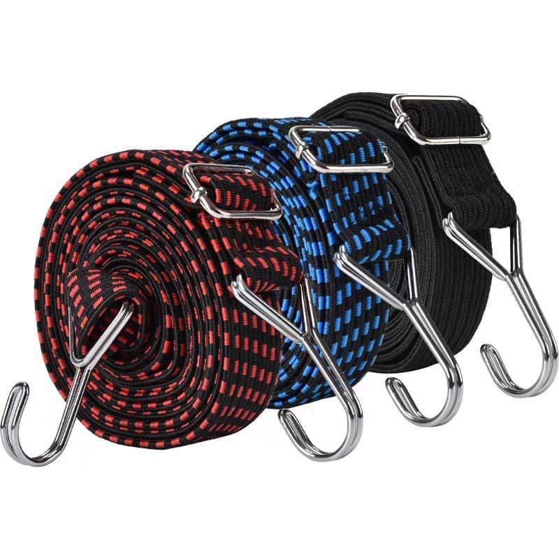Adjustable high-elastic straps 30mm wide, latex elastic patterned bands for motorcycles, electric bikes, riding, packing, outdoor tying ropes.