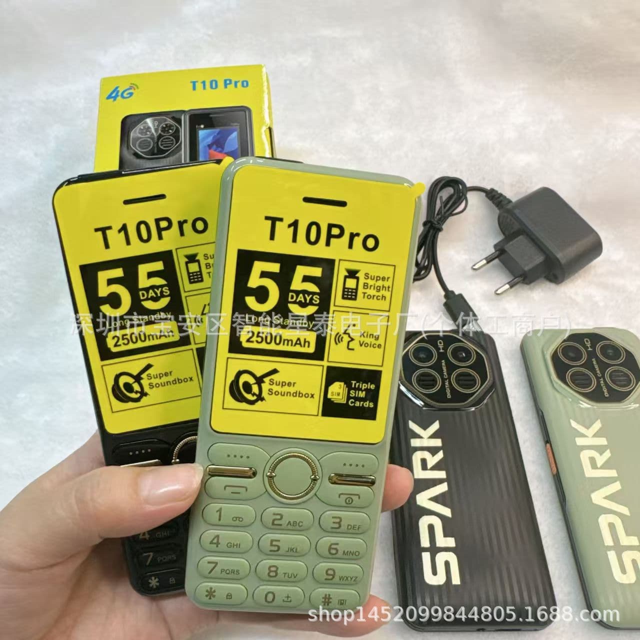 Wholesale New T10 Pro Mobile Phone with WhatsApp T20 Pro 3310 105 106 Foreign Language Phones
