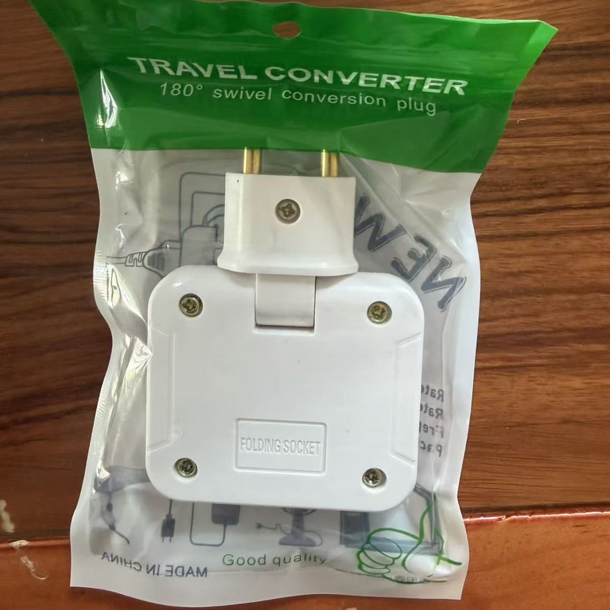 Cross-border hot selling European converter socket with one turn and multiple 180 degree rotating plug European converter plug