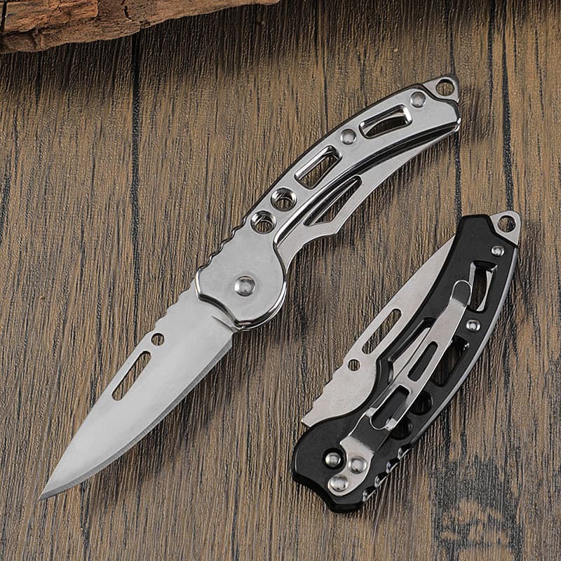 Outdoor Mini Portable Folding Stainless Steel Self-Defense Survival Camping Knife Fruit Keychain Small Knife