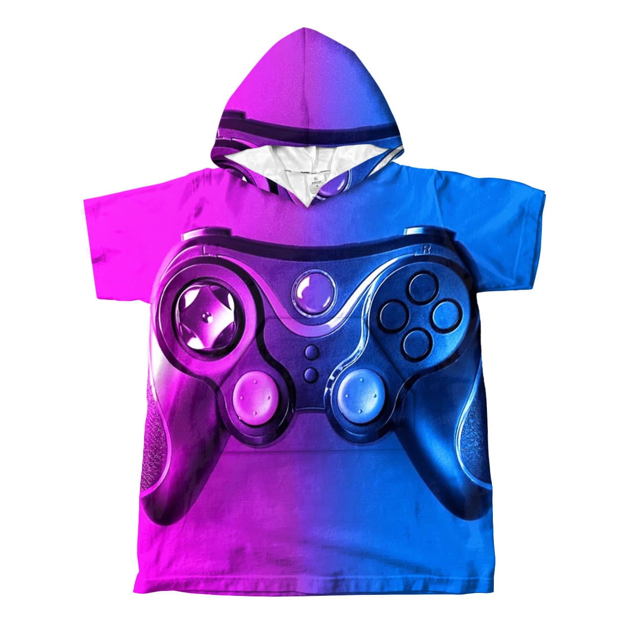 Gamepad Pocket Sleeve Seam Hooded Bath Towel Beach Towel Adult Children Microfiber Custom