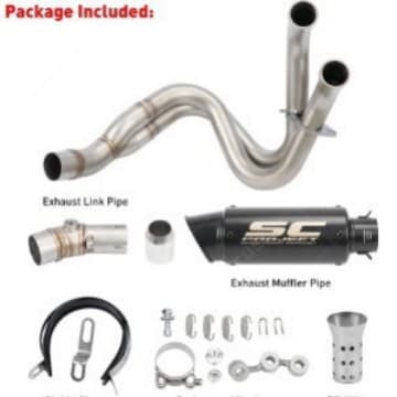 Suitable for Kawasaki Ninja 650 Z650 12-24 models complete set of exhaust pipe muffler