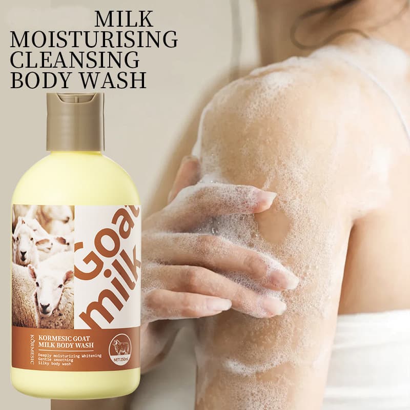 KORMESIC Goat Milk Body Wash, Full English Product, Cross-Border Trade, Factory Stock Wholesale
