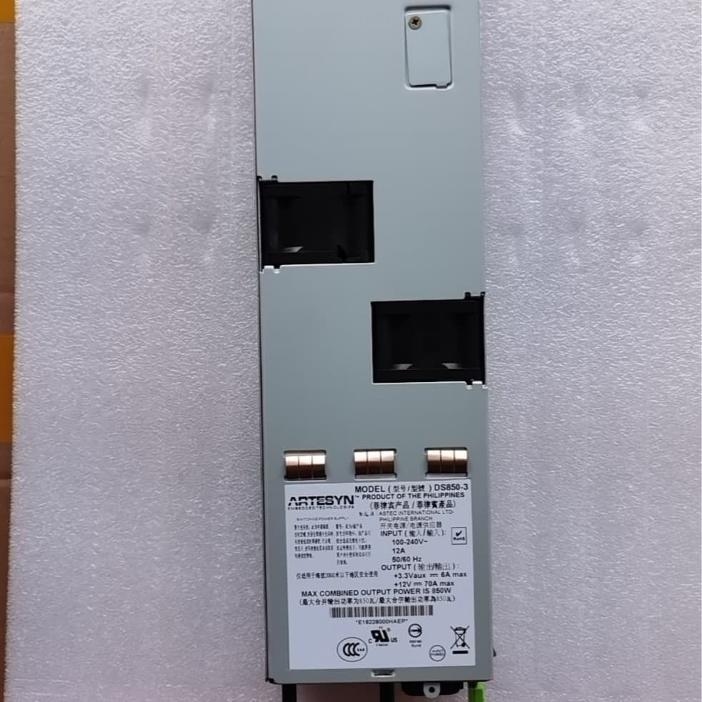 ARTESYN 850W Server Power Supply DS850-3 Power Module Universal Emerson 850W Power Supply