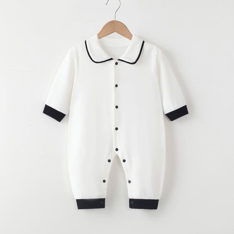 Baby Romper Spring and Autumn Outfit Newborn Stylish Long-Sleeve Crawling Suit Unisex Baby Homewear Sleepwear Wear-Out Bodysuit