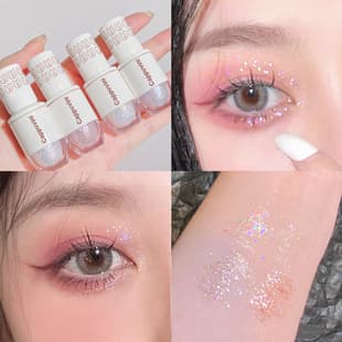 Cappuvini Starry Liquid Eyeshadow Bear Bowling Glitter Shimmer Student Mermaid Pearl Tears